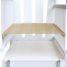 Кровать детская BONNE маятник с ящиком  (белый) (1200х600) - Фото 5