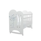 Кровать детская WIND TREE колесо-качалка, цвет белый - Фото 2