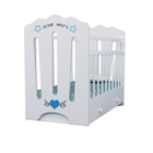 Кровать детская Little Heart, маятник, с ящиком, белая, 1200×600 - Фото 2