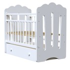 Кровать детская Little Heart, маятник, с ящиком, белая, 1200×600 - Фото 6