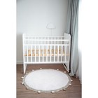 Кровать детская Sweet Rabbit колесо-качалка (белый) ( 1200х600) - Фото 3