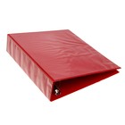 Папка "Панорама" А4, 60 мм на 4-х кольцах, с передним прозрачным карманом, до 400 листов, красная - Фото 7