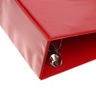 Папка "Панорама" А4, 60 мм на 4-х кольцах, с передним прозрачным карманом, до 400 листов, красная - Фото 2