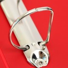 Папка "Панорама" А4, 60 мм на 4-х кольцах, с передним прозрачным карманом, до 400 листов, красная - Фото 4