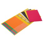 Папка "Панорама" А4, 60 мм на 4-х кольцах, с передним прозрачным карманом, до 400 листов, красная - Фото 5