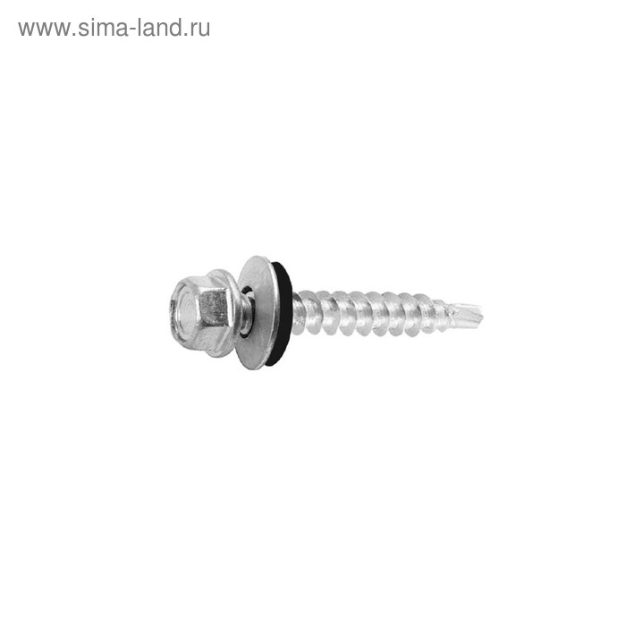 Саморез для крепления кровли Steelrex, сверло, цинк 6.3×51, 1 500 шт. - Фото 1