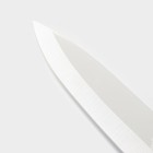 Нож керамический Доляна «Острота», лезвие 16 см, цвет голубой - Фото 2