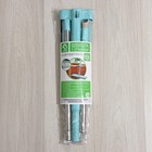 Швабра с отжимом и водосгоном Доляна, 2 насадки из микрофибры 35×11 см, стальная ручка 126 см - Фото 5