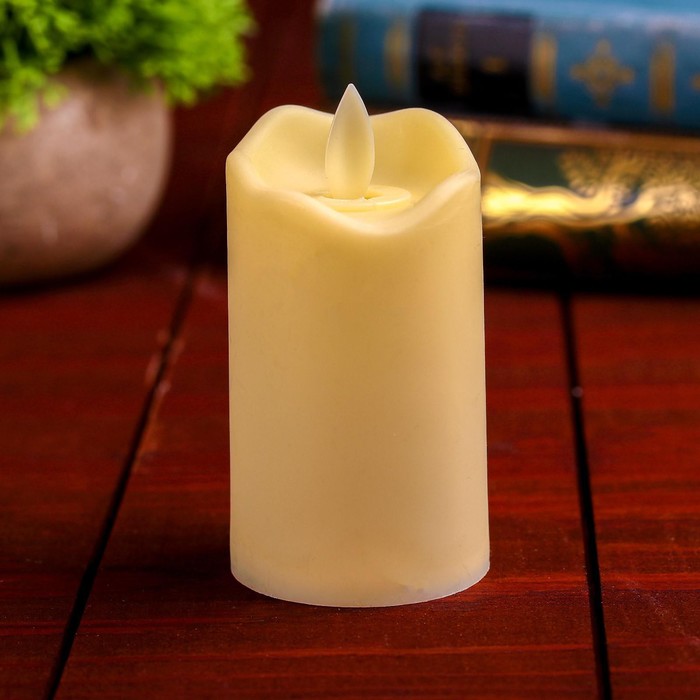 Свеча светодиодная «Пламя», горит жёлтым, цвета МИКС - фото 1926059946