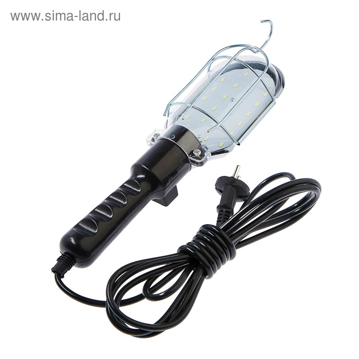 Светильник переносной светодиодный TUNDRA с выключателем, 10 Вт, 24 LED, 3 метра, черный - Фото 1