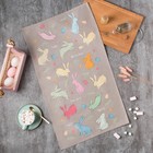 Полотенце «Зайцы», 40×73 см, 100% хлопок, саржа 190 г/м² - Фото 1