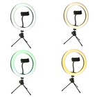 Светодиодная кольцевая лампа на штативе Luazon SNP097, 10" (26 см), 20 Вт, штатив 8-14 см - Фото 9