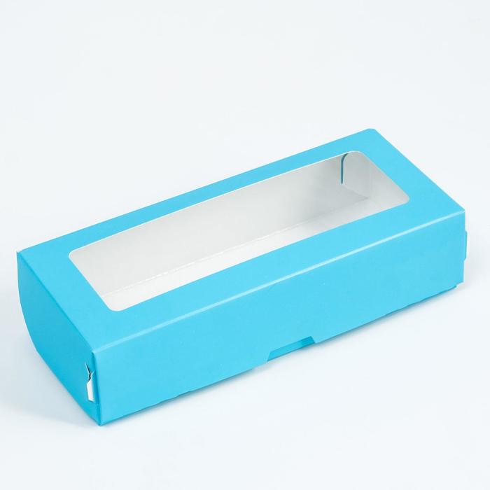 Контейнер на вынос, голубой, 17 х 7 х 4 см - Фото 1