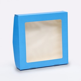 Контейнер на вынос, голубой, 20 х 20 х 4 см (комплект 20 шт)