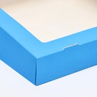 Контейнер на вынос, голубой, 20 х 20 х 4 см - Фото 3
