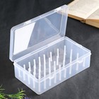 Шкатулка пластик для мелочей "Закруглённые углы" 42 деления МИКС 6,5х13,5х23 см - Фото 2