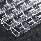 Шкатулка пластик для мелочей "24 деления" прозрачная 2,5х12,7х18 см - Фото 3
