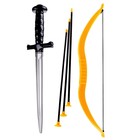 Набор оружия «Забияка», меч, лук, 3 стрелы - фото 108416409