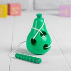 Развивающая игра шнуровка «Груша с червячком» 4.5×4.5×7.5 см - Фото 2