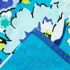 Полотенце пляжное велюровое Bradley 80х170 см, синий, хлопок 100%, 500 г/м2 - Фото 3