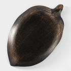 Блюдо для фруктов Доляна «Винтажный лист», 30×28×4 см, цвет бронзовый - Фото 4