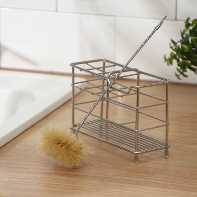 Ёршик для банок Доляна, 25.5×5.5 см, натуральная щетина