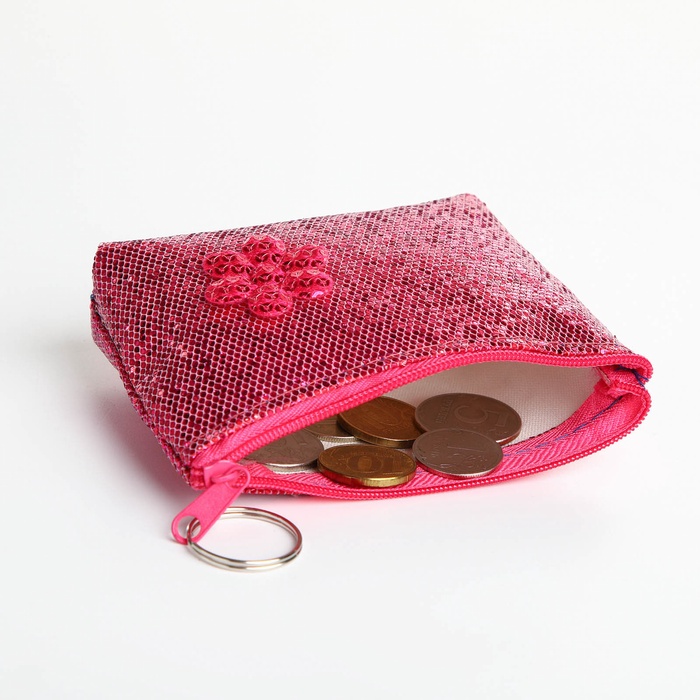 Кошелёк детский «Блёстки» Выбражулька, маленький, монетница, МИКС - Фото 1