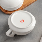 Набор сервировочный «Эстет», 2 шт: молочник 200 мл, сахарница 250 мл с ложкой - Фото 3