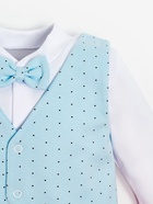 Боди для мальчика «Крошка Я. Костюм», рост 80-86 см, белое, голубое - Фото 5