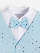 Боди Крошка Я «Костюм», рост 86-92 см, белое/голубое - Фото 4