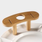 Набор для канапе и нарезки BellaTenero, 8 предметов: блюдо d=29.8 см, доска для нарезки, 2 ножа, 4 шпажки, фарфор, белый - Фото 10