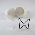 Кашпо с подставкой «Акцент», 11,2×11×12,5 см, цвет белый - Фото 2