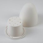 Кашпо с подставкой «Акцент», 11,2×11×12,5 см, цвет белый - Фото 3