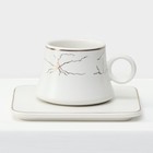 Набор кофейный «Мейси», 12 предметов: 6 чашек 100 мл, 6 блюдец d=11 см, керамика, белый - Фото 2
