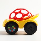 Развивающая игрушка с погремушкой «Машинка», желтая - Фото 3