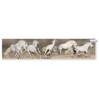 Фартук кухонный МДФ PANDA Белые лошади, 0170 - фото 298308171
