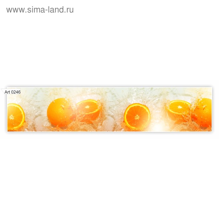 Фартук кухонный МДФ PANDA Апельсины, 0246 - Фото 1