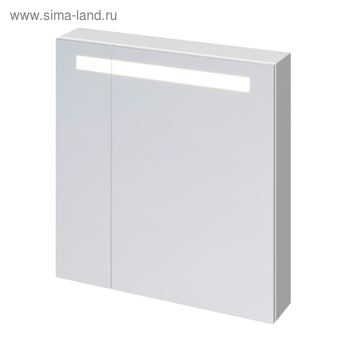 Зеркало-шкафчик Cersanit MELAR 70, с подсветкой, цвет белый - Фото 1