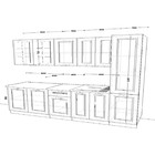 Кухонный гарнитур прямой «Вегас 12» 2200 мм, цвет белый - Фото 2