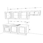 Кухонный гарнитур прямой «Вегас 13» 2100 мм, цвет белый - Фото 2