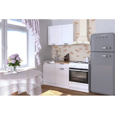 Кухонный гарнитур прямой «Вегас 16» 1000 мм, цвет белый