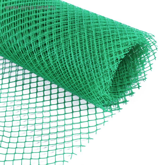 Сетка садовая, 1.5×10 м, ячейка 15×15 мм, пластиковая, зелёная, Greengo, в рулоне