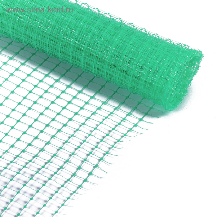Сетка садовая, 1×5 м, ячейка ромб 13×13 мм, для птичников, пластиковая, зелёная, Greengo, в рулоне