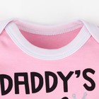 Боди Крошка Я "Daddy's girl", розовый, рост 62-68 см - Фото 2