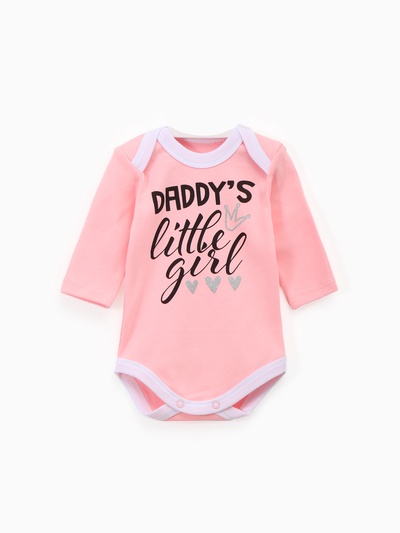 Боди для девочки «Крошка Я» Daddy's girl, рост 80-86 см, розовое