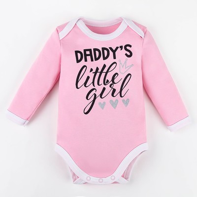 Боди для девочки «Крошка Я» Daddy's girl, рост 86-92 см, розовое