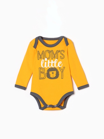 Боди Крошка Я Mum's boy, рост 86-92 см, жёлтое