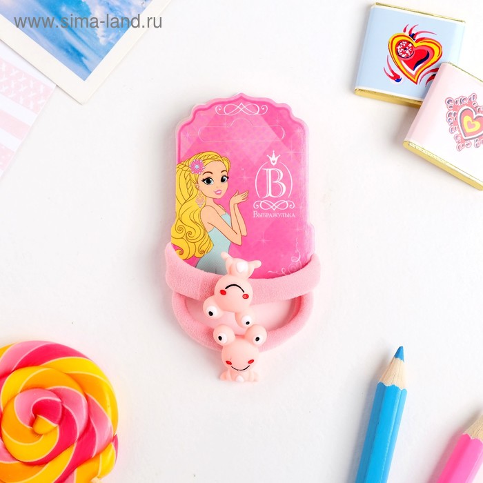 Резинка для волос "Веселые зверушки" (набор 2 шт), лягушонок, микс - Фото 1