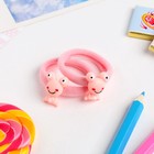 Резинка для волос "Веселые зверушки" (набор 2 шт), лягушонок, микс - Фото 2