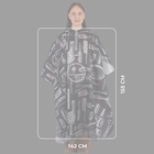 Пеньюар парикмахерский, чёрный, белый - Фото 2